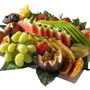 מיני פרימיום מרענן - מגש פירות מלבני קטן